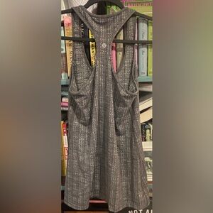 Lululemon Grey Racerback Tank Top Athletic Yoga Size (check tag)